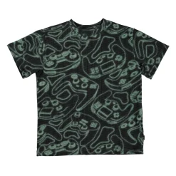 Molo Kids T Shirts>Molo Riley Glowing Consoles Glow In The Dark T-Shirt