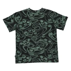 Molo Kids T Shirts>Molo Riley Glowing Consoles Glow In The Dark T-Shirt
