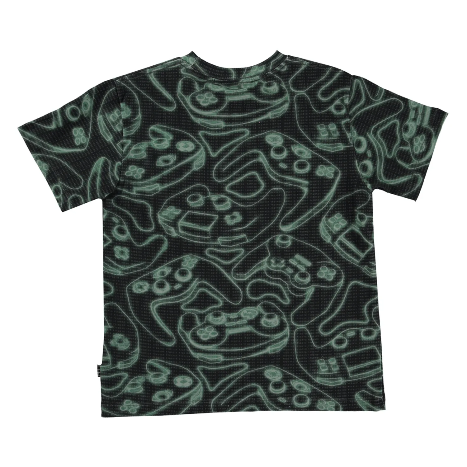 Molo Kids T Shirts>Molo Riley Glowing Consoles Glow In The Dark T-Shirt