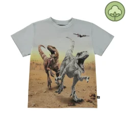 Molo Kids T Shirts>Molo X Jurassic World Kids Roxo Dinos Galore T Shirt