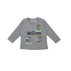 Moschino Long Sleeve T Shirts> Baby Bear Snow Long Sleeve T Shirt