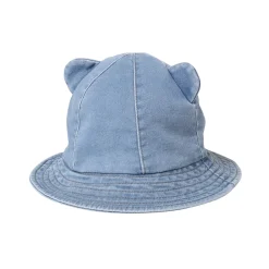 Moschino Hats> Baby Blue Denim Teddy Bear Sun Hat