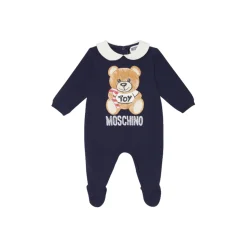 Moschino Onesies> Baby Large Bear Collar Bodysuit Christmas