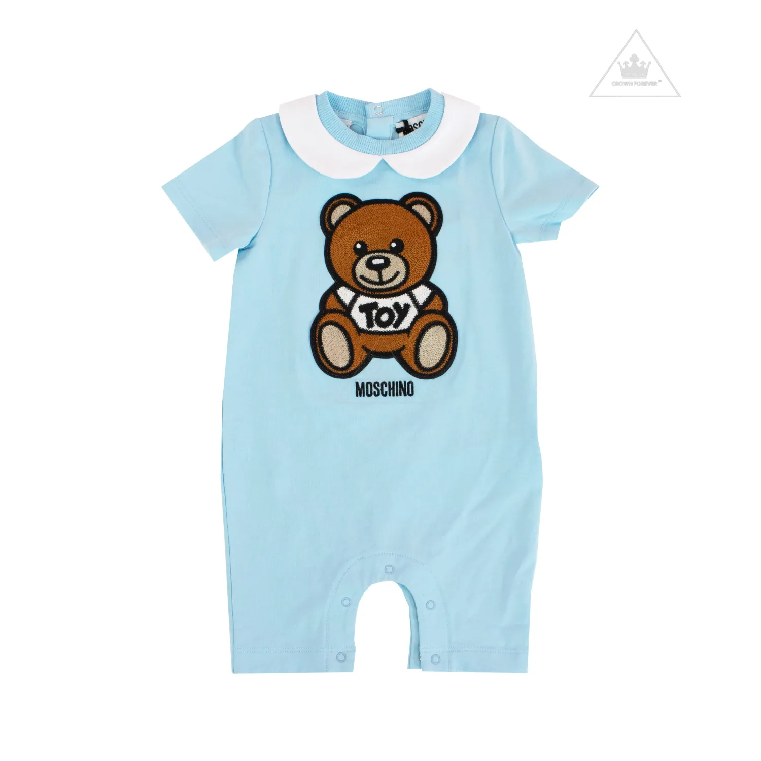 Moschino Rompers> Baby Short Sleeve Romper With Collar Bear Gift Box