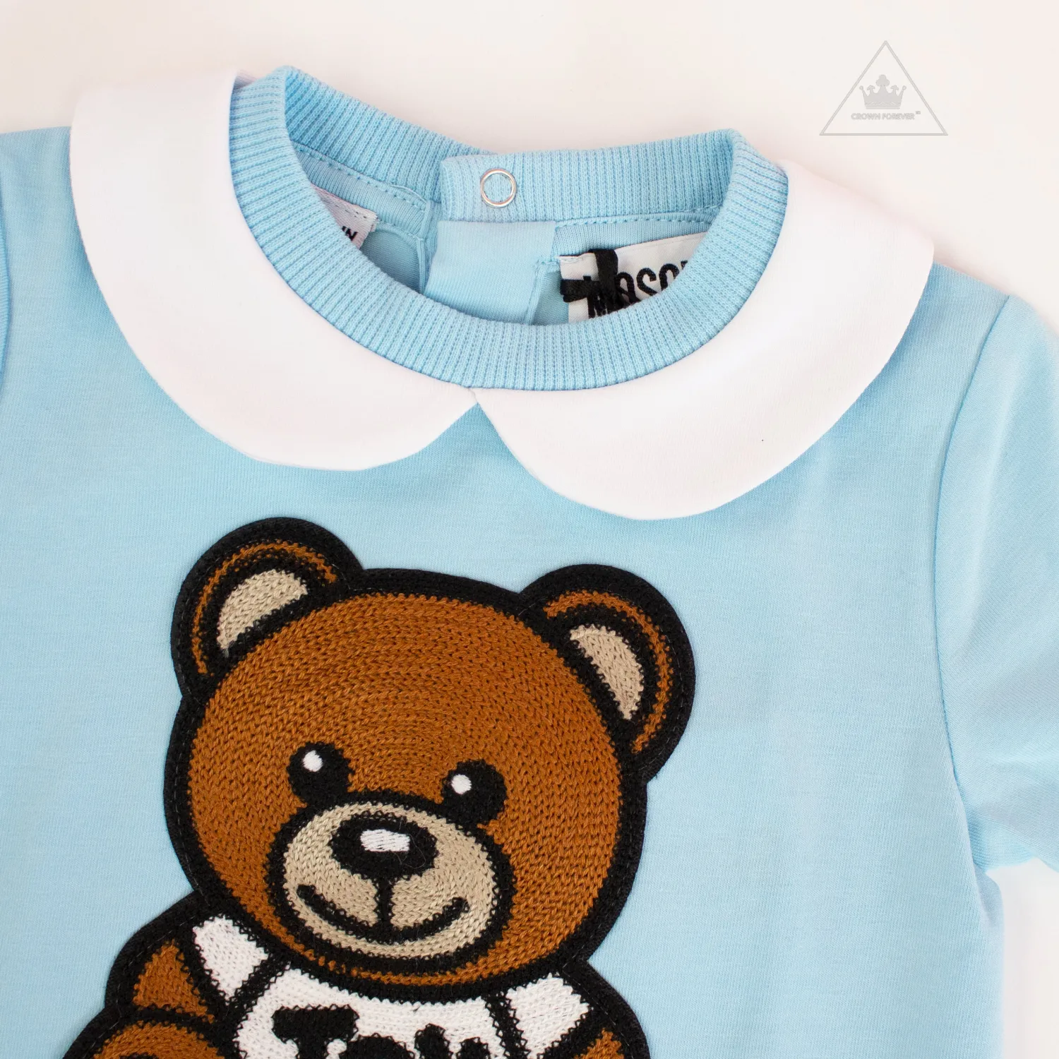 Moschino Rompers> Baby Short Sleeve Romper With Collar Bear Gift Box