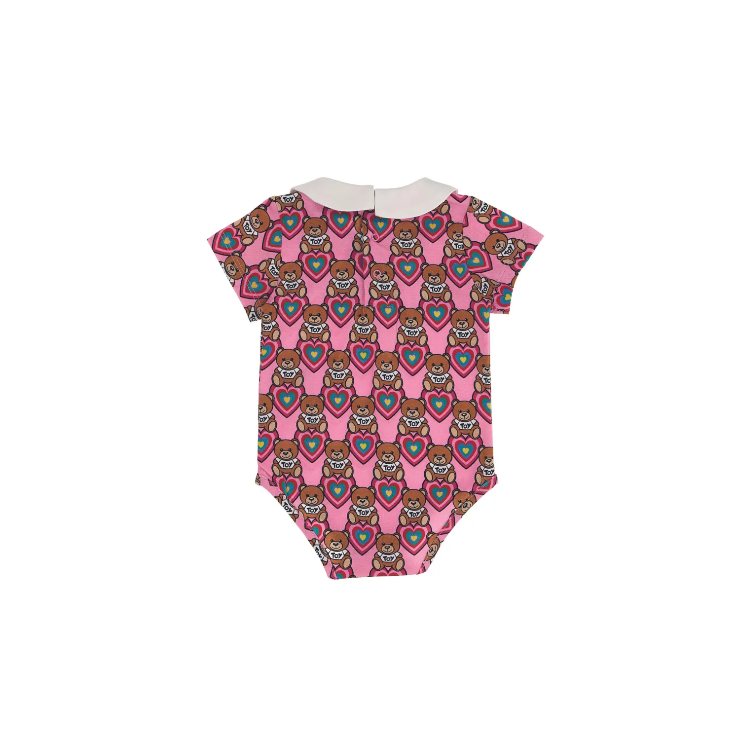 Moschino Onesies> Baby Sweet Heart Printed Bodysuit