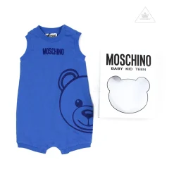 Moschino Onesies> Baby Teddy Bear Romper Gift Box