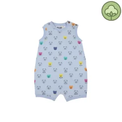 Moschino Rompers> Baby Teddy Bear Logo Romper Blue