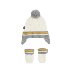 Moschino Hats> Kids Baby Cable Knit Hat Set In Gift Box