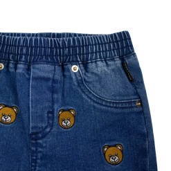 Moschino Pants> Kids Baby Embroidered Teddy Bear Jeans