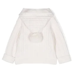 Moschino Cardigans> Kids Baby Logo-Embroidered Hooded Cardigan