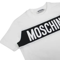 Moschino T Shirts> Kids Boys Box Text T Shirt Mini Me