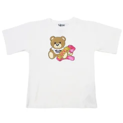 Moschino Long Sleeve T Shirts> Kids Girl Pink Belt Maxi T-Shirt