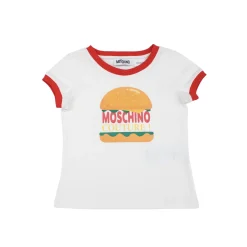 Moschino Long Sleeve T Shirts> Kids Girls Burger T Shirt Mini Me