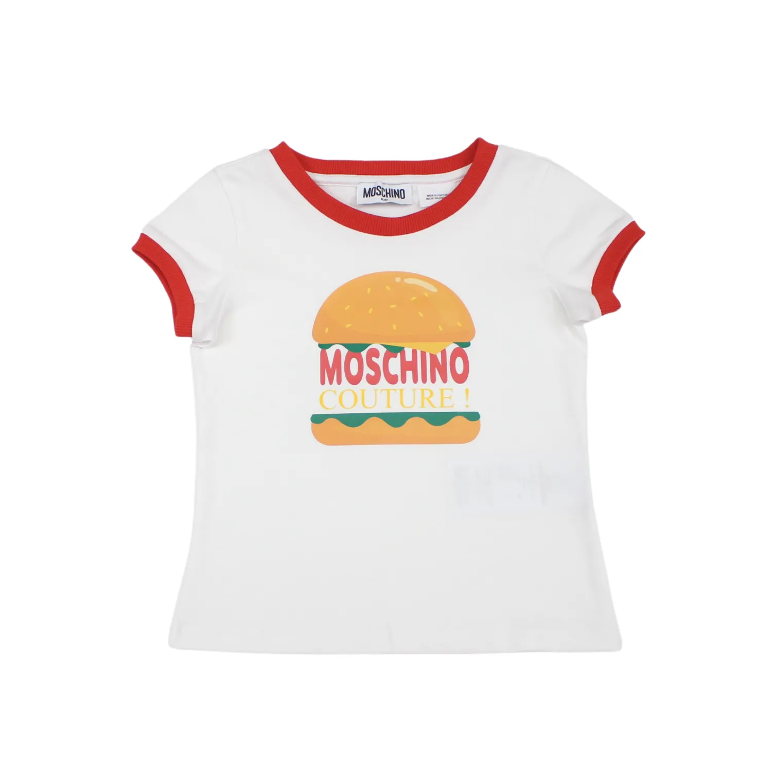 Moschino Long Sleeve T Shirts> Kids Girls Burger T Shirt Mini Me