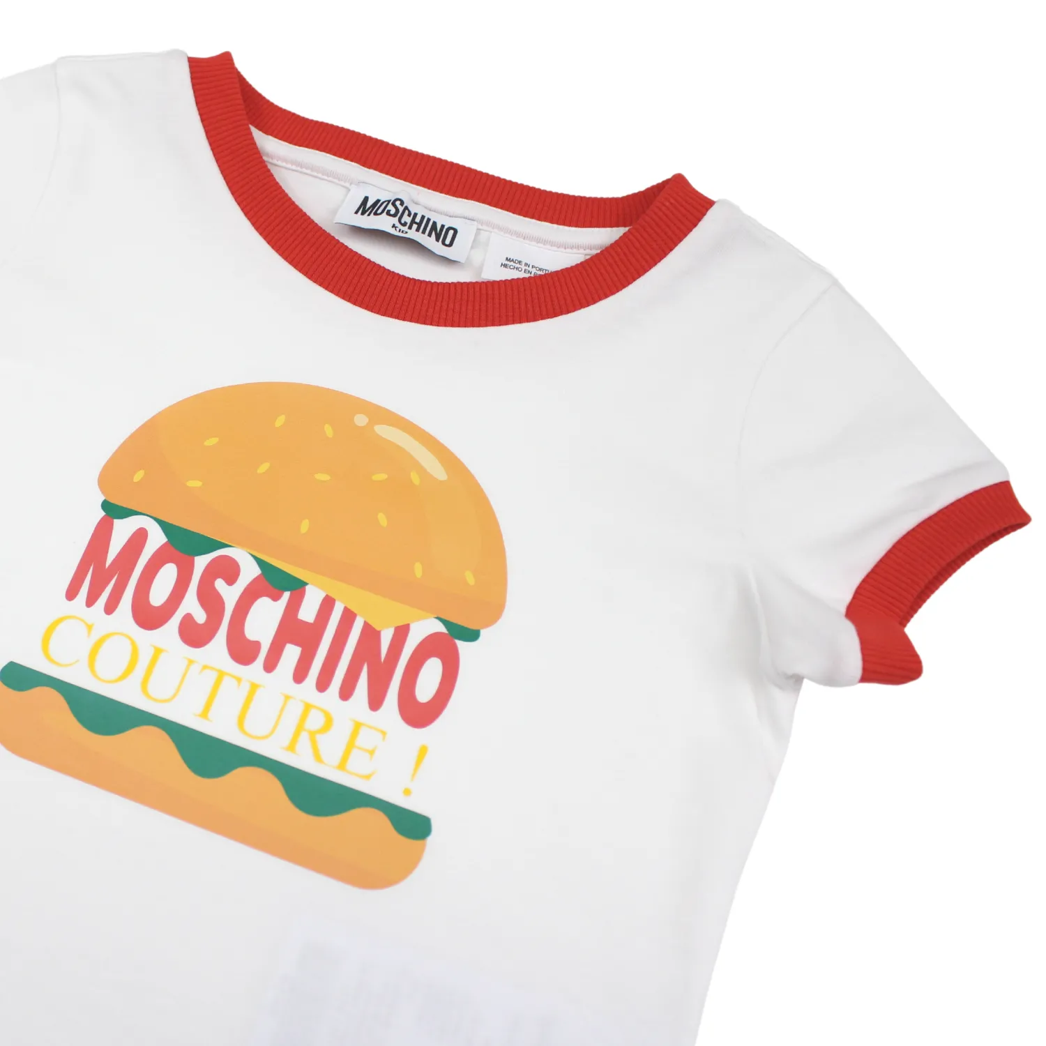 Moschino Long Sleeve T Shirts> Kids Girls Burger T Shirt Mini Me