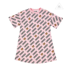 Moschino Overalls & Jumpsuits> Kids Girls Dress With Allover Toy Logo Print