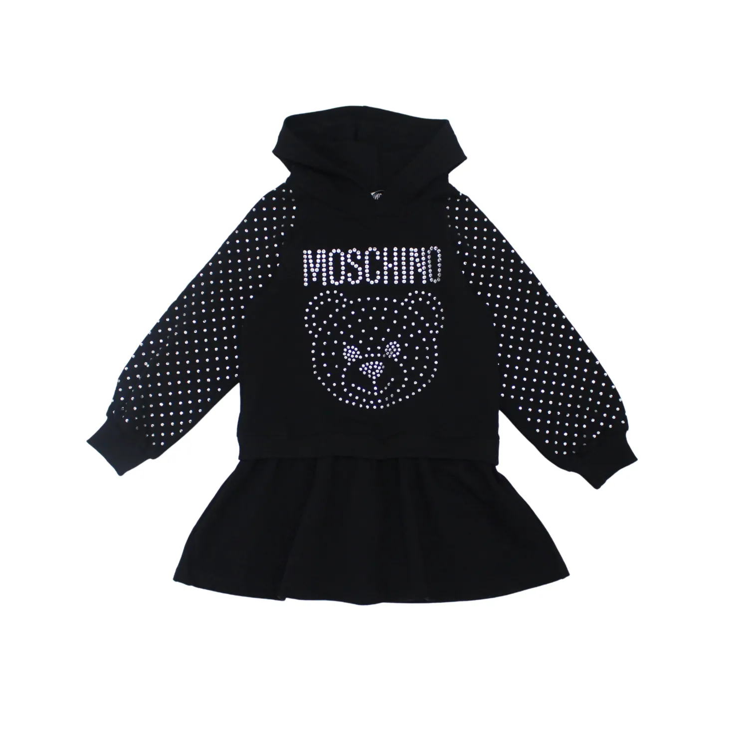 Moschino Overalls & Jumpsuits> Kids Girls Rhinestones Hoodie Dress