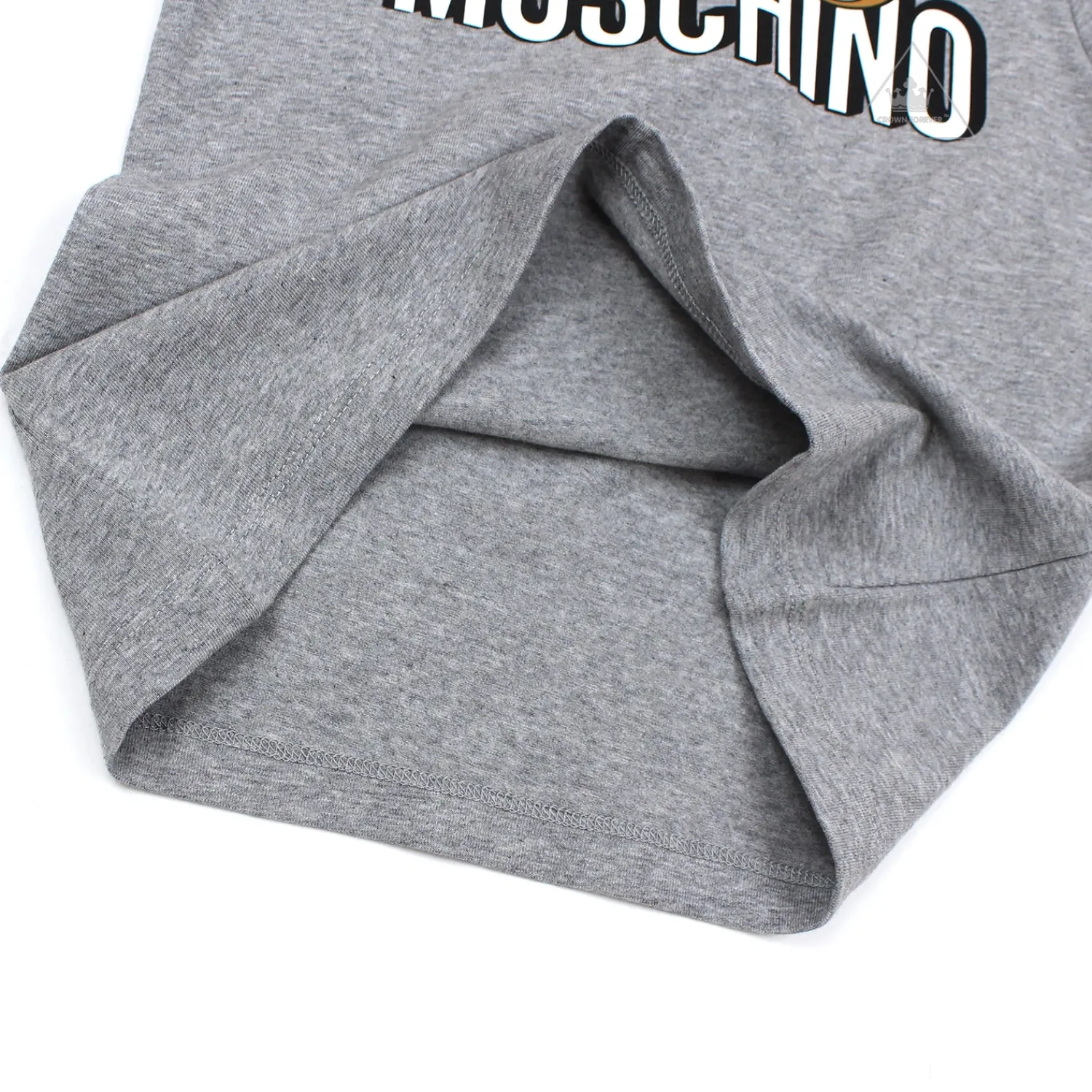 Moschino Long Sleeve T Shirts> Kids Girls Short Sleeve T With Logo And Bear Graphics Grey