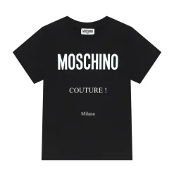 Moschino Long Sleeve T Shirts> Kids Logo-Print Crew-Neck T-Shirt