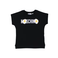 Moschino Long Sleeve T Shirts> Kids Sunnyside Eggs Logo T Shirt