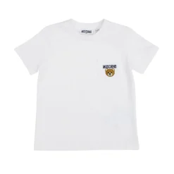 Moschino Long Sleeve T Shirts> Kids Teddy Bear-Embroidered T-Shirt