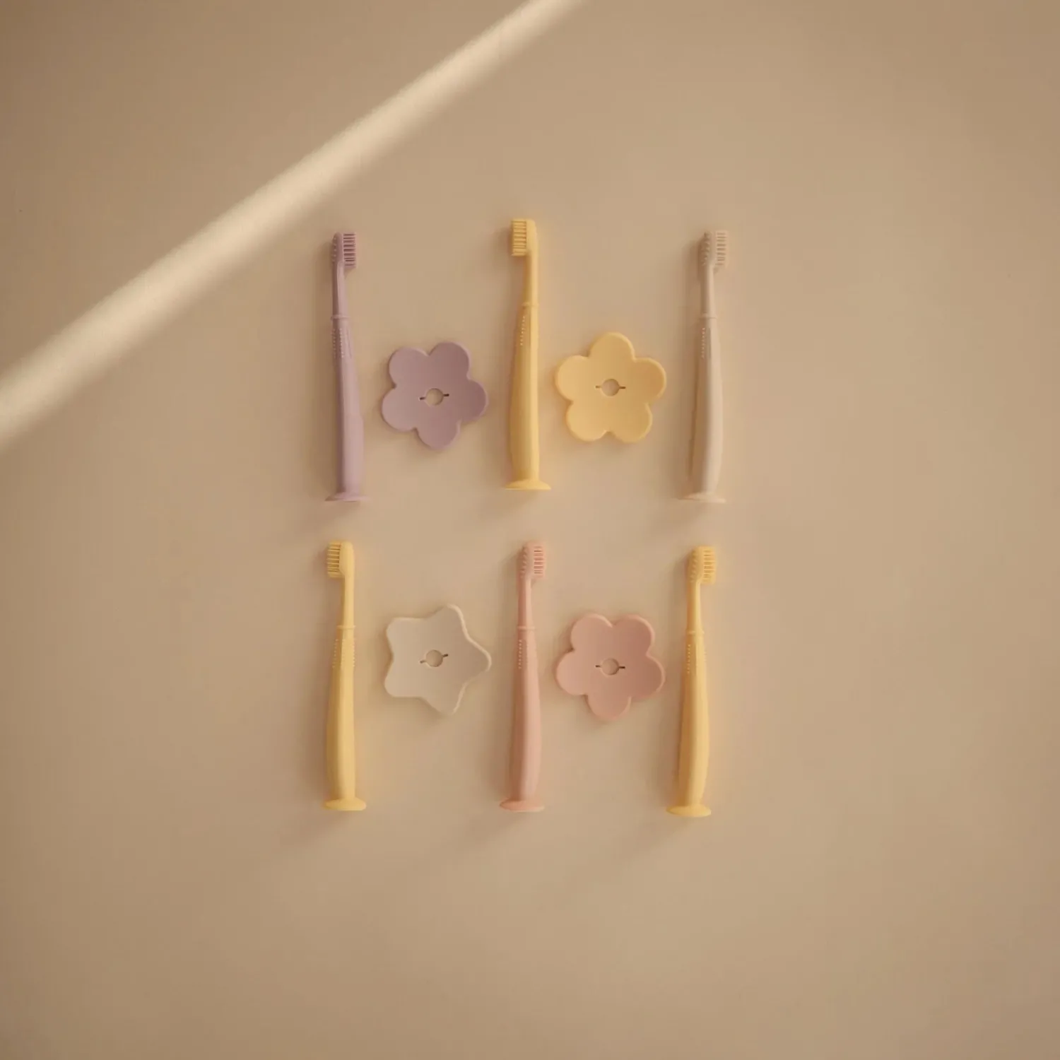 Mushie Face Masks> Flower Training Toothbrush Blush