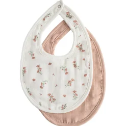 Mushie Face Masks> Muslin Bib Blush/Pink Floral