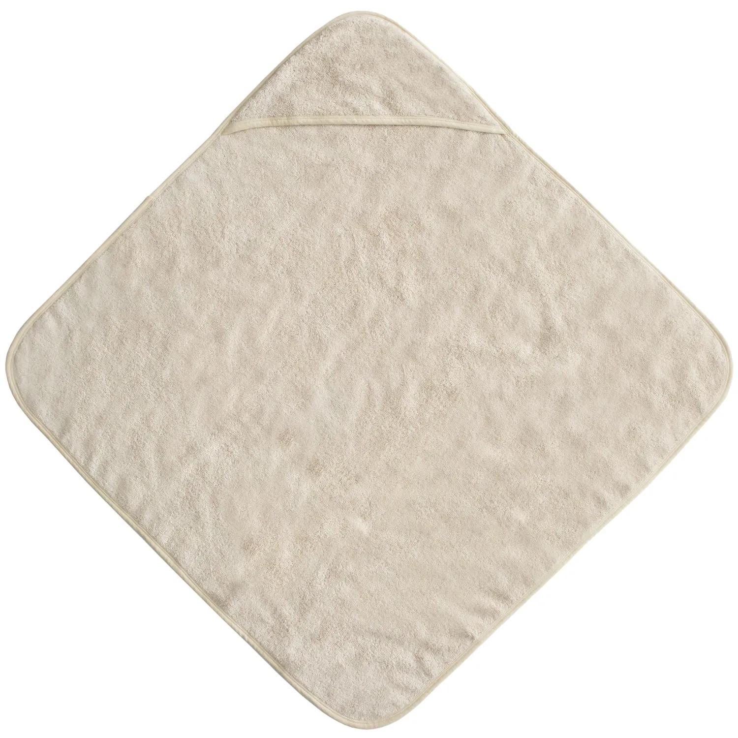Mushie Face Masks> Organic Cotton Baby Hooded Towel (Fog)