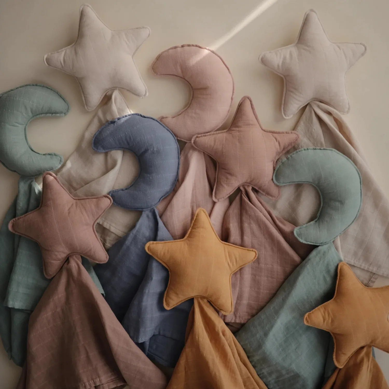 Mushie Face Masks> Star Lovey Blanket Fall Yellow