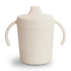 Mushie Face Masks> Trainer Sippy Cup (Ivory)
