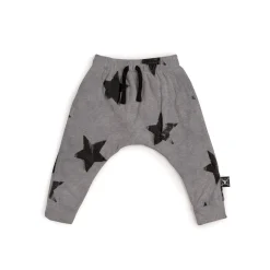 Nununu World Pants> Baby Soft Faded Star Baggy Pants Grey