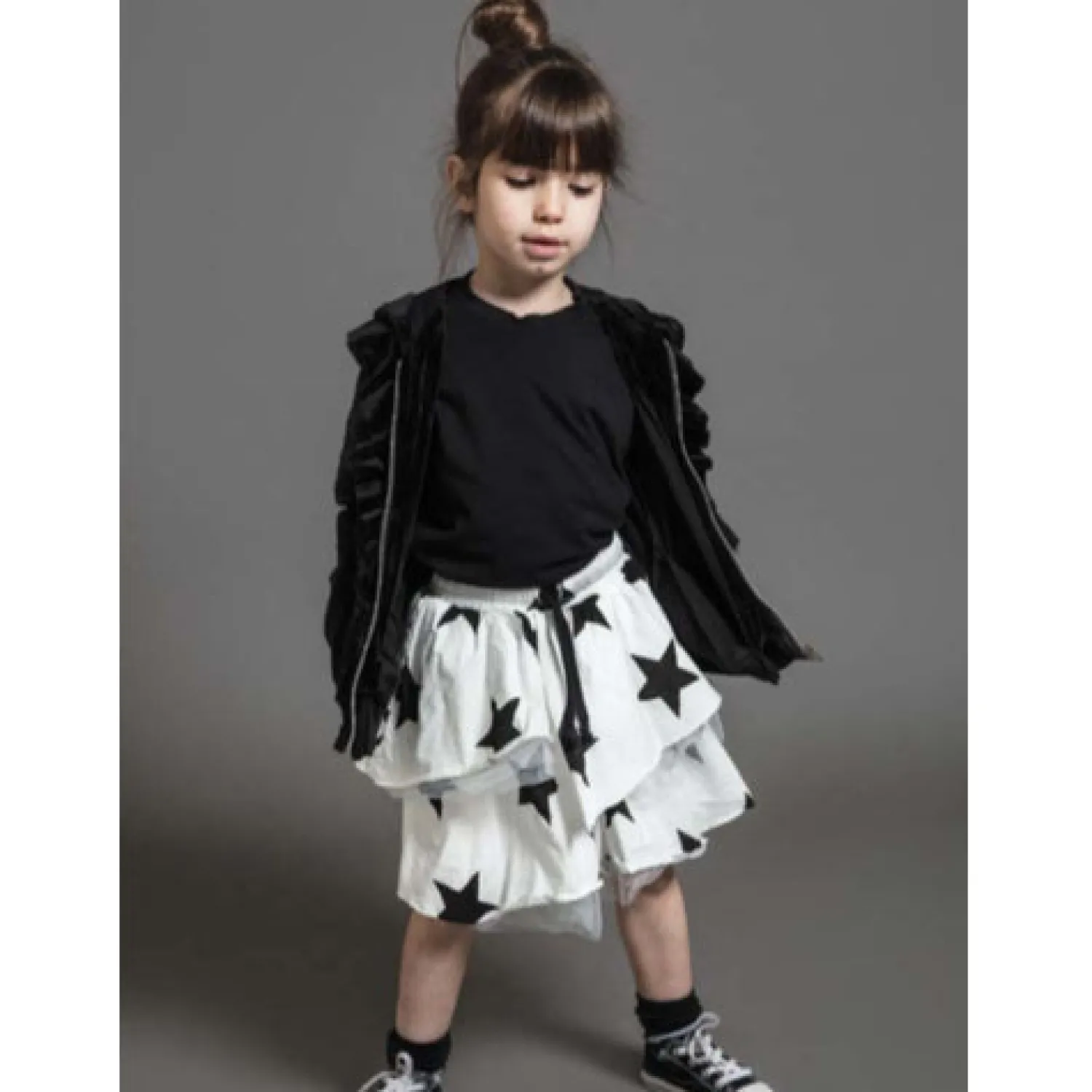 Nununu World Dresses> Layered Star Skirt White