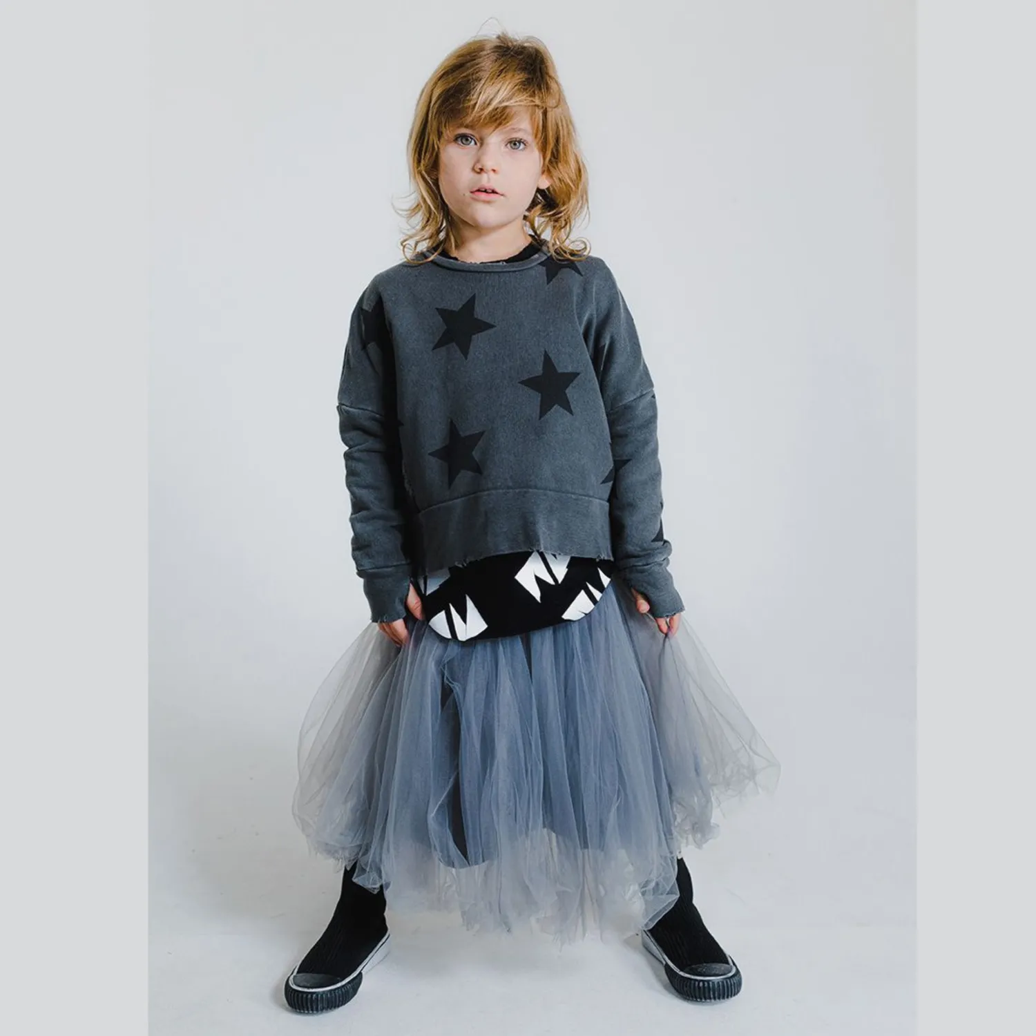Nununu World Dresses> Magic Skirt Ice Grey