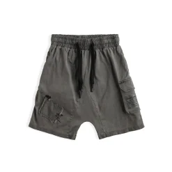 Nununu World Shorts> Patch Cargo Shorts Grey