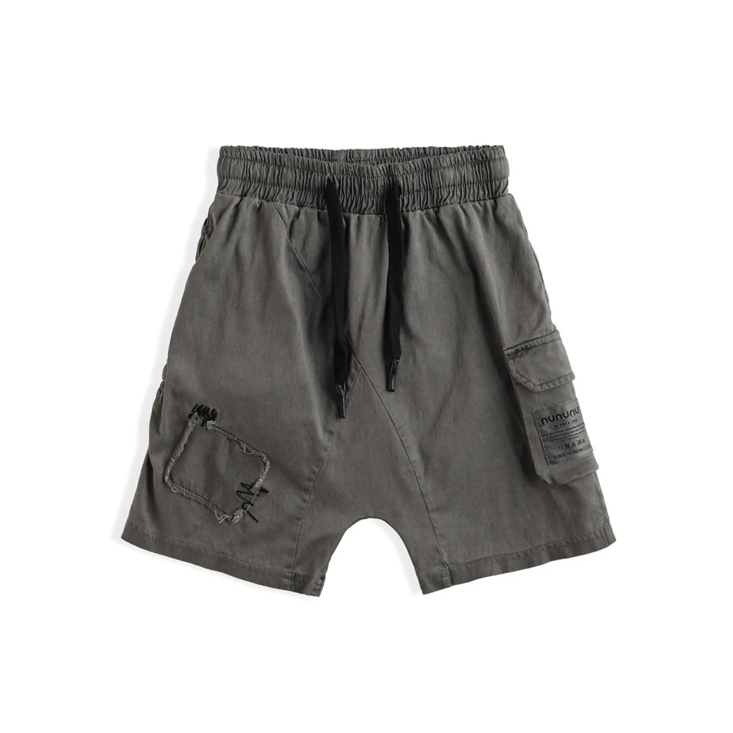 Nununu World Shorts> Patch Cargo Shorts Grey