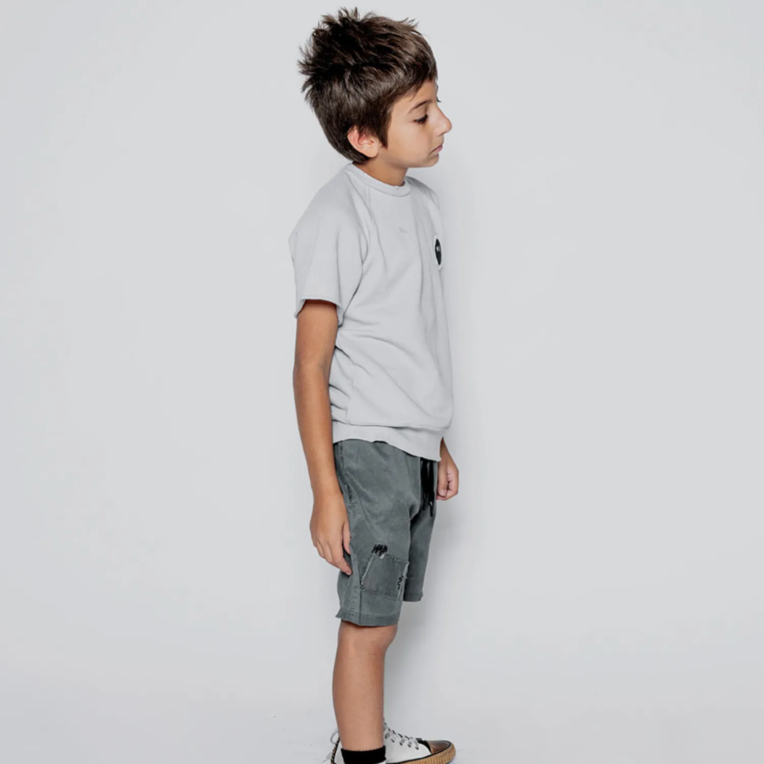 Nununu World Shorts> Patch Cargo Shorts Grey