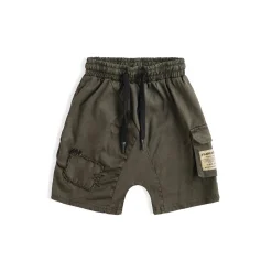 Nununu World Shorts> Patch Cargo Shorts Olive