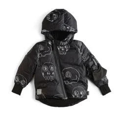 Nununu World Blouses> Scribbled Skulls Down Jacket
