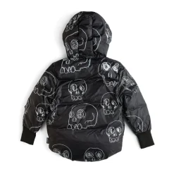 Nununu World Blouses> Scribbled Skulls Down Jacket