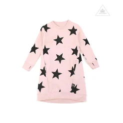 Nununu World Overalls & Jumpsuits> Star A Dress Powder Pink