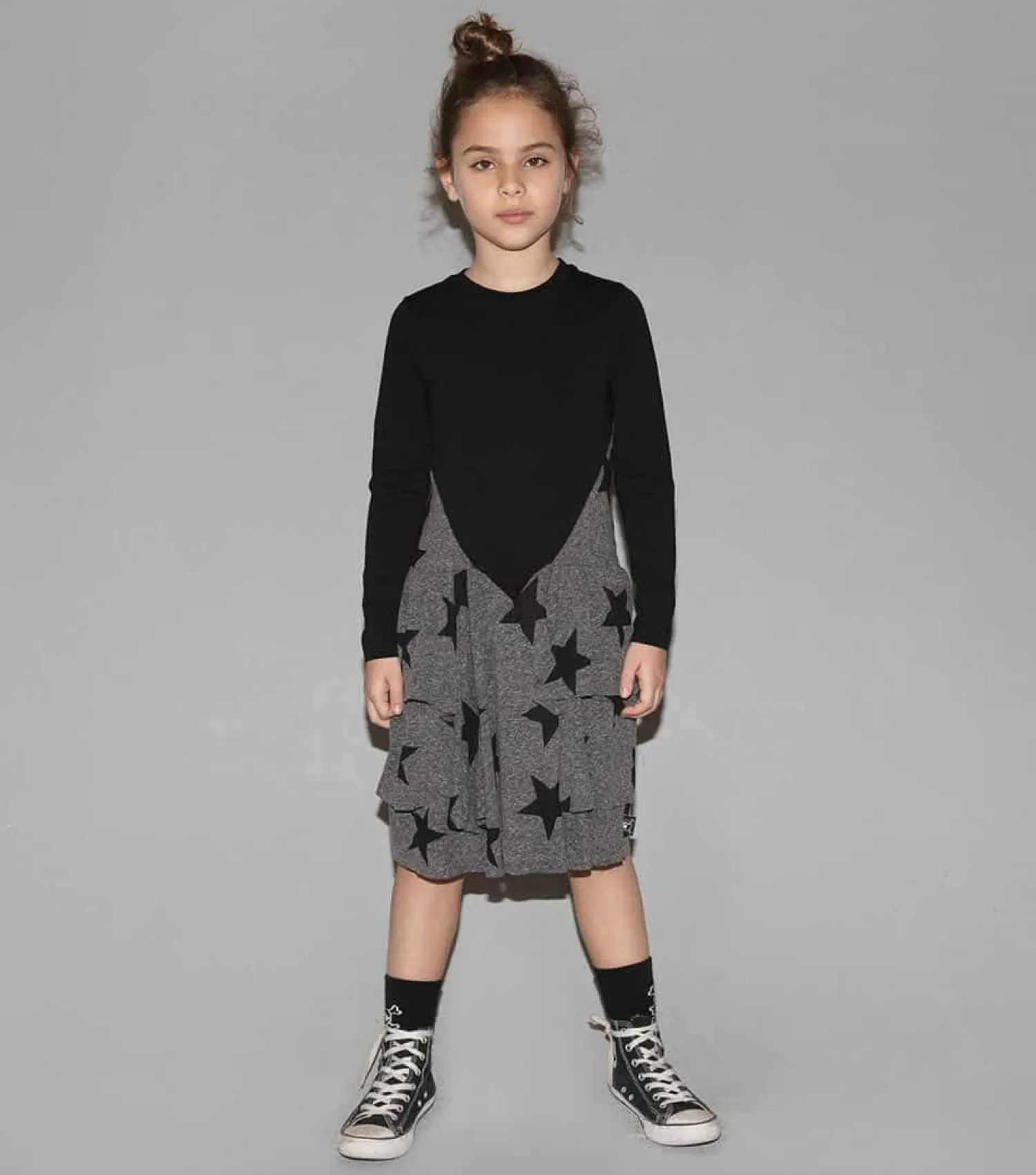 Nununu World Long Sleeve T Shirts> Star Layered Dress Final Sale