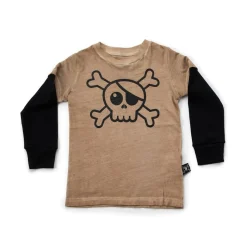 Nununu World Long Sleeve T Shirts> Unisex Skull T Shirt Sand Storm Final Sale