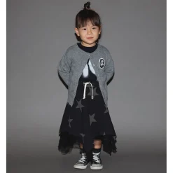Nununu World Dresses> Voile Star Flowy Skirt Black