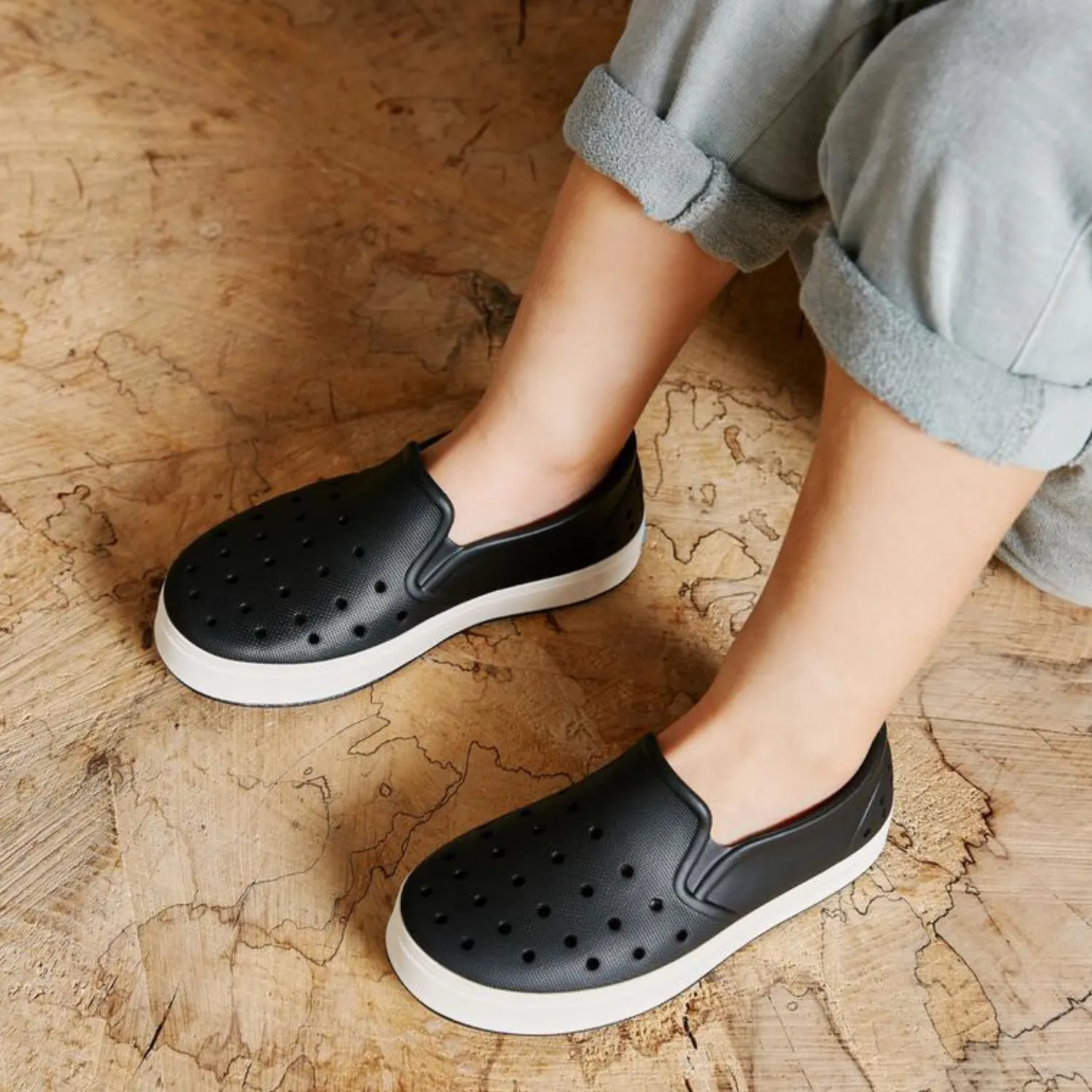 People Footwear Shoes> Ace Kids Really Black/Picket White