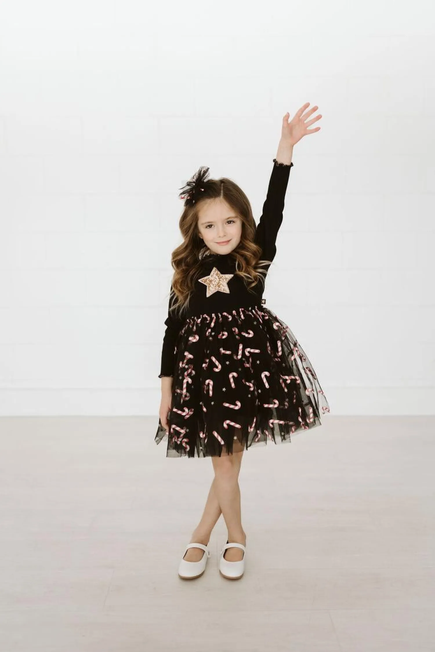 Petite Hailey Overalls & Jumpsuits> Candy Cane Tutu Dress Black