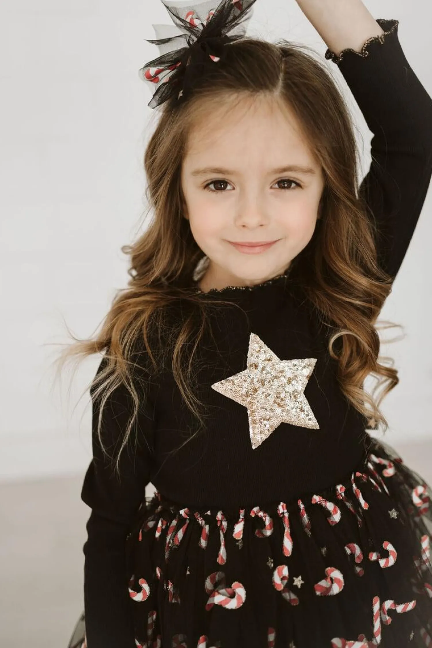 Petite Hailey Overalls & Jumpsuits> Candy Cane Tutu Dress Black