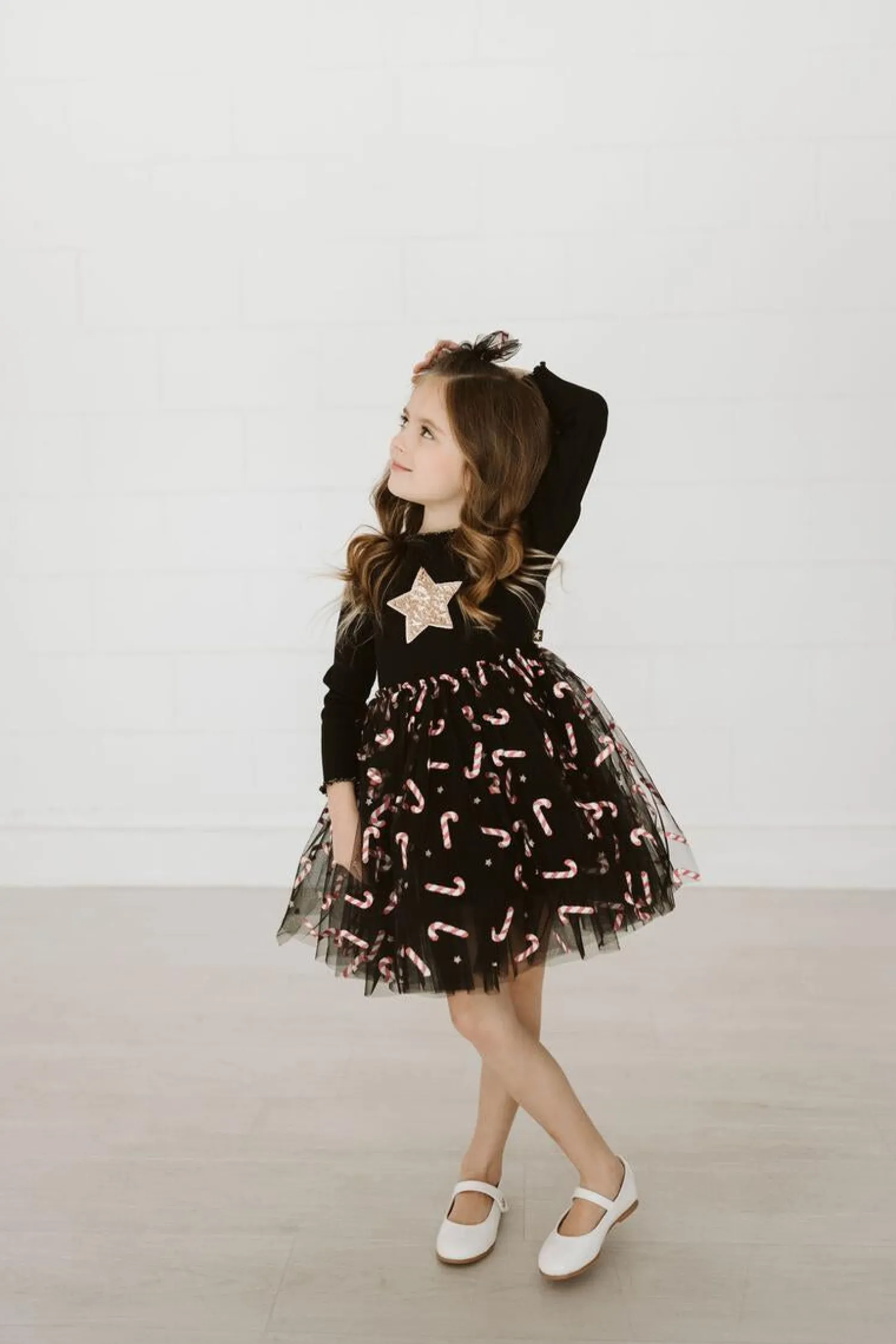 Petite Hailey Overalls & Jumpsuits> Candy Cane Tutu Dress Black