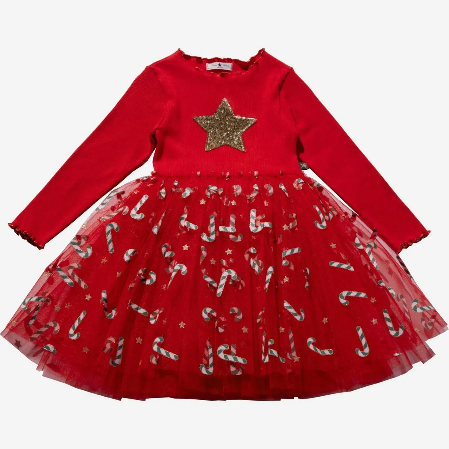 Petite Hailey Overalls & Jumpsuits> Candy Cane Tutu Dress Red
