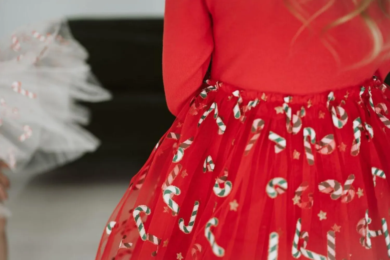 Petite Hailey Overalls & Jumpsuits> Candy Cane Tutu Dress Red